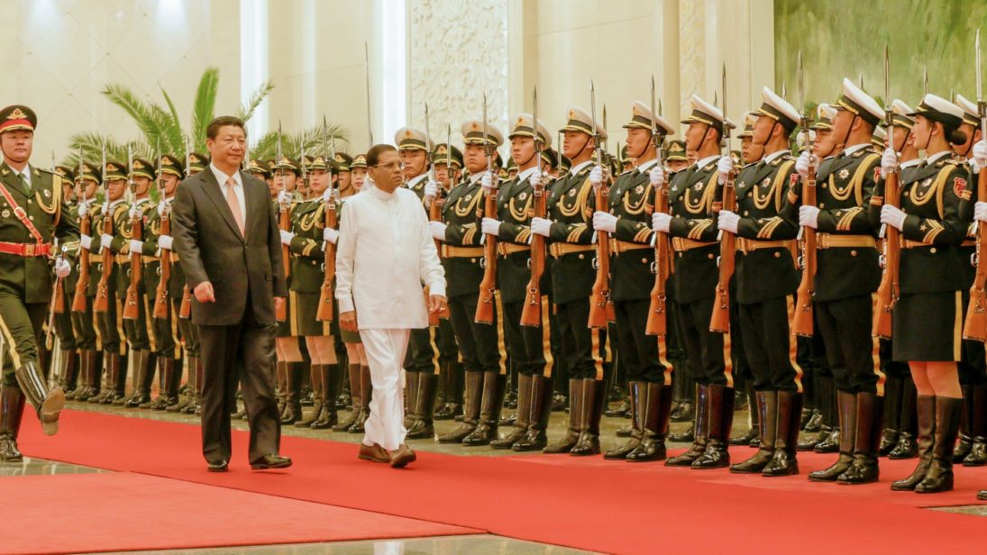 sirisena china visit