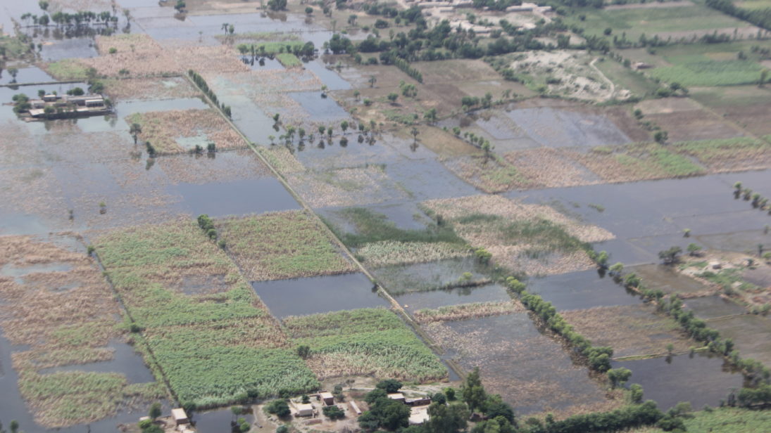 Arial view of flooding, Pakistan 2010. Photo: Australian Government