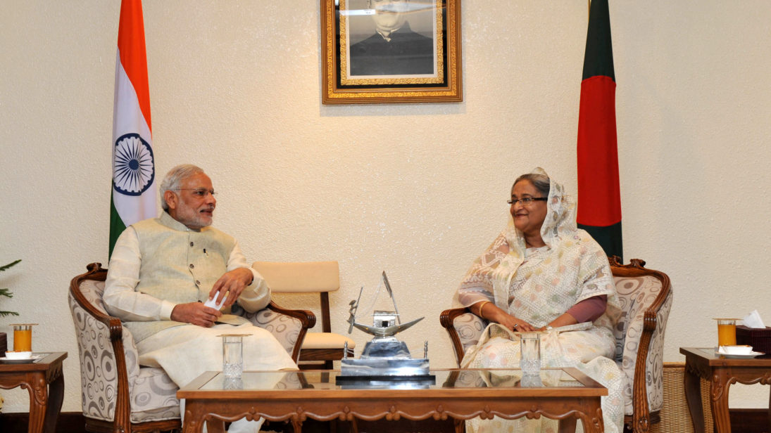 One_on_one_meeting_between_the_Prime_Minister,_Shri_Narendra_Modi_and_the_Prime_Minister_of_Bangladesh,_Ms._Sheikh_Hasina,_in_Dhaka,_Bangladesh_on_June_06,_2015