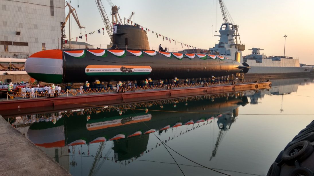 Scorpene-class INS Khanderi submarine
