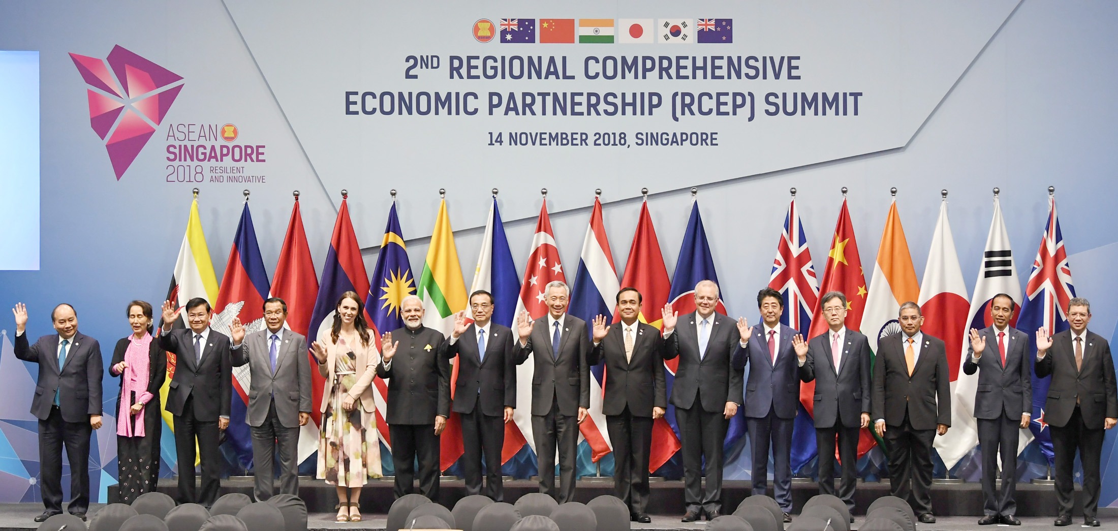 The_Prime_Minister_Shri_Narendra_Modi_with_the_other_leaders_at_the_2nd ...