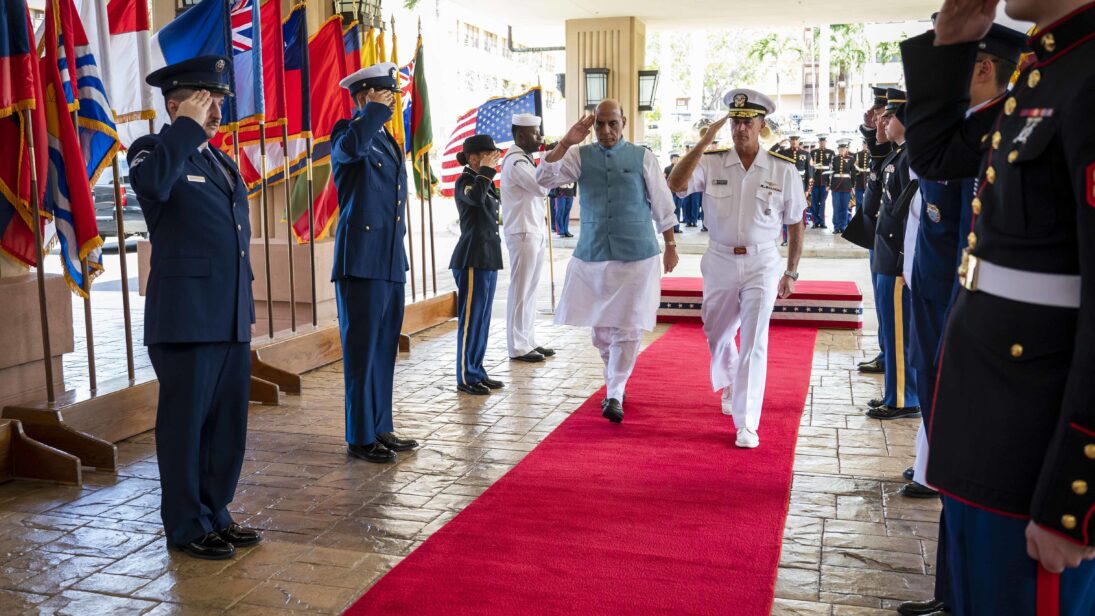 U.S. Indo-Pacific Command hosts the Indian Minister of Defense Rajnath Singh